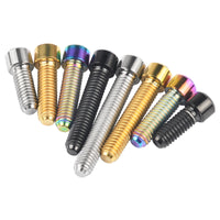 Wanyifa Titanium Bolt M4x10 13.5 15 20 25mm Small Cap Allen Key Head Screw for Bicycle Rear/front Derailleur H/L Adjustment