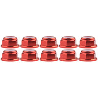 Wanyifa 10pcs Aluminum Nut M2 M3 M4 M5 M6 Anodized Colourful Flange Nylon Lock Hex Nuts