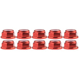 Wanyifa 10pcs Aluminum Nut M2 M3 M4 M5 M6 Anodized Colourful Flange Nylon Lock Hex Nuts