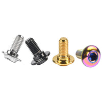 Wanyifa Titanium Bolt M5 Bicycle Brake Clamp Screw for Road Mountain MTB Bike Brake Shoes C Clamp Brake Pad