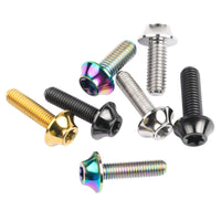 Wanyifa Titanium Bolt M6x16 20mm R Umbrella Torx Head For Bike V Brake Fixing Screw Cycling