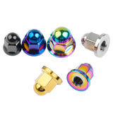 Wanyifa Titanium Nut M6 M8 M10 Dome Head Acorn Hex Nuts For Bicycle Motorcycle Exhaust Pipe Car