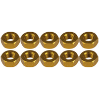 Wanyifa 10pcs Aluminum Nut M3 M4 M5 M6 Anodized Colourful Hexagonal Hex Nuts for Motorcycle