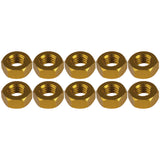 Wanyifa 10pcs Aluminum Nut M3 M4 M5 M6 Anodized Colourful Hexagonal Hex Nuts for Motorcycle
