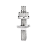 Wanyifa Titanium Exhaust Manifold Stud M8/M10x45 54 55 65mm Screw Nut Washer Set Pitch 1.25mm for Motorcycle Toyota Exhaust Pipe Parts