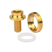 Wanyifa Titanium Bolt M8x15mm Road Bike Crank Bolt with Cap Rubber Ring Waterproof Screw Set for Motorcycle