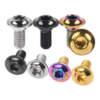 Wanyifa Titanium Bolt M5 Bicycle Brake Clamp Screw for Road Mountain MTB Bike Brake Shoes C Clamp Brake Pad