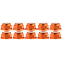 Wanyifa 10pcs Aluminum Nut M2 M3 M4 M5 M6 Anodized Colourful Flange Nylon Lock Hex Nuts