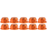 Wanyifa 10pcs Aluminum Nut M2 M3 M4 M5 M6 Anodized Colourful Flange Nylon Lock Hex Nuts