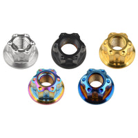 WanyifaチタンM6M8 M10 M12M14フランジボルトナット自転車オートバイリアアクスル車改造アクセサリー