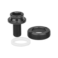 Wanyifa Titanium Bolt M8x15mm Road Bike Crank Bolt with Cap Rubber Ring Waterproof Screw Set for Motorcycle