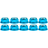 Wanyifa 10pcs Aluminum Nut M2 M3 M4 M5 M6 Anodized Colourful Flange Nylon Lock Hex Nuts