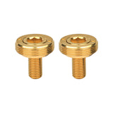Wanyifa Titanium Bolt M8x15mm Road Bike Crank Bolt with Cap Rubber Ring Waterproof Screw Set for Motorcycle