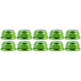 Wanyifa 10pcs Aluminum Nut M2 M3 M4 M5 M6 Anodized Colourful Flange Nylon Lock Hex Nuts