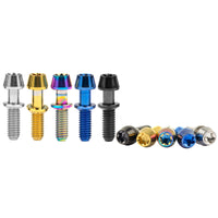 Wanyifa Titanium Bolt M4x15.3mm Taper Torx Head Screw With Washers For Ritchey C260 Bicycle Stem