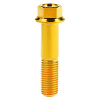 Wanyifa Titanium Bolt M12x30 35 40 45 50 55 60 65 70 75 80 85 90mm Flange Hex Head Screws for Motorcycle Pitch 1.5mm