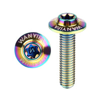 Wanyifa Titanium Bolt M5x10 12 15 20 25 30 35mm Butterfly Umbrella Torx T25 Head with Logo Screw for Bicycle Motorcycle Car