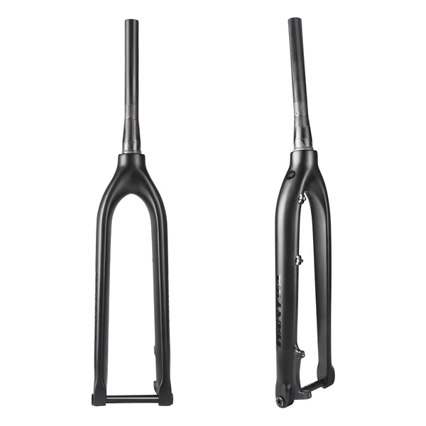 Wanyifa Carbon Fiber 27.5/29" MTB Bike Front Fork Thru Axle 15*100mm Rigid Bicycle Fork Vertebra Tube Carbon Fork MF-01A With WANYIFA Logo