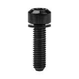 Wanyifa Titanium Bolt M5/M6x16 18 20 25 30 35mm Chamfered Hex Head with Non-shedding Washer Screw for Mountain Bike Road Bicycle Fixing Handlebar Stem