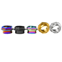 Wanyifa Titanium Nut M25 Pitch 1.25mm Flange Front Rear Axle Nuts for Motorcycle Ducati Front Hub Bearing Ti Nuts