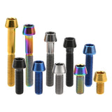 WanyifaチタンボルトM6x1015 16 18 20 25 30 35 40 45 50 55 6065mmテーパーヘッドアレンキースクリュー自転車ヘッドセットブレーキボルト用
