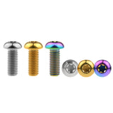 Wanyifa Titanium Bolt M8x20mm Button Torx Head Screw for DUCATI Motorcycle Disc Brake Rotor Bolt