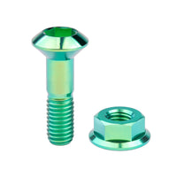 Wanyifa Titanium Bolt M8x33mm Motorcycle Sprocket Rear Chain Disc Screw Chainwheel Chain Disk Plate Ti Screws Nuts Set Chainring Fastener