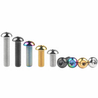 Wanyifa Titanium Bolt M8x15 20 25 30 35mm Button Hex Allen Key Head Screws For Motor Bike Disc