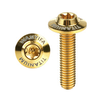 Wanyifa Titanium Bolt M5x10 12 15 20 25 30 35mm Butterfly Umbrella Torx T25 Head with Logo Screw for Bicycle Motorcycle Car