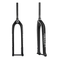 Wanyifa MTB Bike Fork 27.5/29" Thru Axle 15x110mm Carbon Fiber Bicycle Front Fork Rigid Bicycle Fork Vertebra Tube Boost Fork With WANYIFA Logo