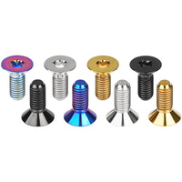 Wanyifa Titanium Bolt M6x15mm M8x20mm Flat Countersunk Torx T30 Head Screw for Bicycle Motorcycle Car Ti Fasteners