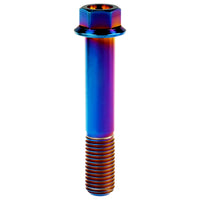 Wanyifa Titanium Bolt M12x30 35 40 45 50 55 60 65 70 75 80 85 90mm Flange Hex Head Screws for Motorcycle Pitch 1.5mm