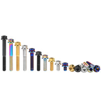 Wanyifa Titanium Bolt M10x15 20 25 30 35 40 45 50 55 60 65 70 75 80 85 90mm Flange Torx T50 Head Screw For Motorcycle Pitch 1.25mm