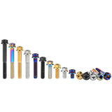 Wanyifa Titanium Bolt M10x15 20 25 30 35 40 45 50 55 60 65 70 75 80 85 90mm Flange Torx T50 Head Screw For Motorcycle Pitch 1.25mm
