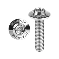 Wanyifa Titanium Bolt M5x10 12 15 20 25 30 35mm Butterfly Umbrella Torx T25 Head with Logo Screw for Bicycle Motorcycle Car