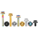 Wanyifa Titanium Bolt M6x10 15 20 25 30 35mm DIN6921 Flange Hex Head Screw for Motorcycle Ti Fastener