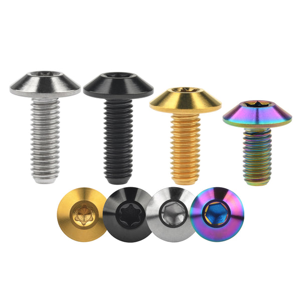 Wanyifa Titanium Bolt M6x12 15 20mm Umbrella Torx Hexagon Head Screw f