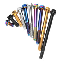 Wanyifa Titanium Bolt M6x10 15 20 25 30 35 40 45 50 55 60 65 70 75 80 90 100mm Small Flange Hex Head Screws for Bike Motorcycle