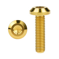 Wanyifa Titanium Bolt M8x15 20 25 30 35 40mm Flat Truss Hex Head Screw for Bicycle Motorcycle Brake