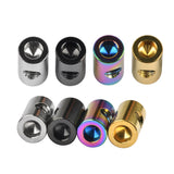 Wanyifa Titanium Nut M5 Alloy Cylindrical Nut For Bicycle Seat Fixed Nut Ti Fastener