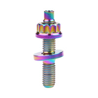 Wanyifa Titanium Exhaust Manifold Stud M8/M10x45 54 55 65mm Screw Nut Washer Set Pitch 1.25mm for Motorcycle Toyota Exhaust Pipe Parts