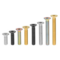 Wanyifa Titanium Bolt M8x15 20 25 30 35 40 45 50 60 65mm Flat Countersunk Hex Head Screw for Bicycle Motorcycle