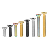 Wanyifa Titanium Bolt M8x15 20 25 30 35 40 45 50 60 65mm Flat Countersunk Hex Head Screw for Bicycle Motorcycle