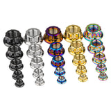 Wanyifa Titanium Nut M5 M6 M8 M10 M12 External 12-Point Flange Nut CNC for Bike Motorcycle Car