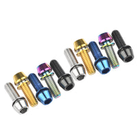 Wanyifa Titanium Bolt M6x16 18 20mm Taper Hex Allen with Washer Disc Brake Bolt Bicycle Screw