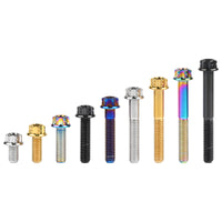 Wanyifa Titanium Bolt M6x10 15 20 25 30 35 40 45 50mm Flange Torx Head Screw for Bike Motorcycle Car