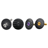 Wanyifa Titanium Bolt M6x35mm + 1 1/8" CNC 3K Carbon Fiber Stem Top Cap Gloss/Matte for Road Mountain Bike Cycling Parts
