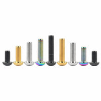 Wanyifa Titanium Bolt M8x15 20 25 30 35mm Button Hex Allen Key Head Screws For Motor Bike Disc