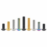 Wanyifa Titanium Bolt M8x15 20 25 30 35mm Button Hex Allen Key Head Screws For Motor Bike Disc