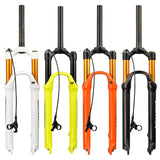 Wanyifa Aluminium Alloy Bicycle Front Fork 26/27.5/29Inch Straight Tube Line Control RL120mm Air Suspension Fork For MTB Bike